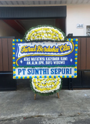 Papan Bunga Duka di Sawangan Baru
